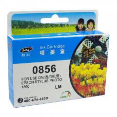 劲彩 T0856墨盒 适用爱普生 R330 1390 浅红