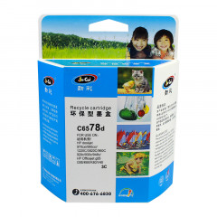 劲彩 C6578d墨盒 适用惠普Deskjet 920c/920cxi PSC 750 Offoejet 5110 photosmartP1100/P1215/1218 彩色