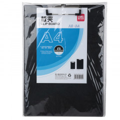 得力（deli） 9244 仿皮质感书写板夹 A4文件夹板夹纸板写字板夹垫板  黑色