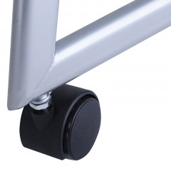 得力(deli)四层金属报刊杂志架9307书报架 宣传册展示架 落地资料架 高1.45米